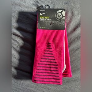 Pink Nike Soccer Socks, Large